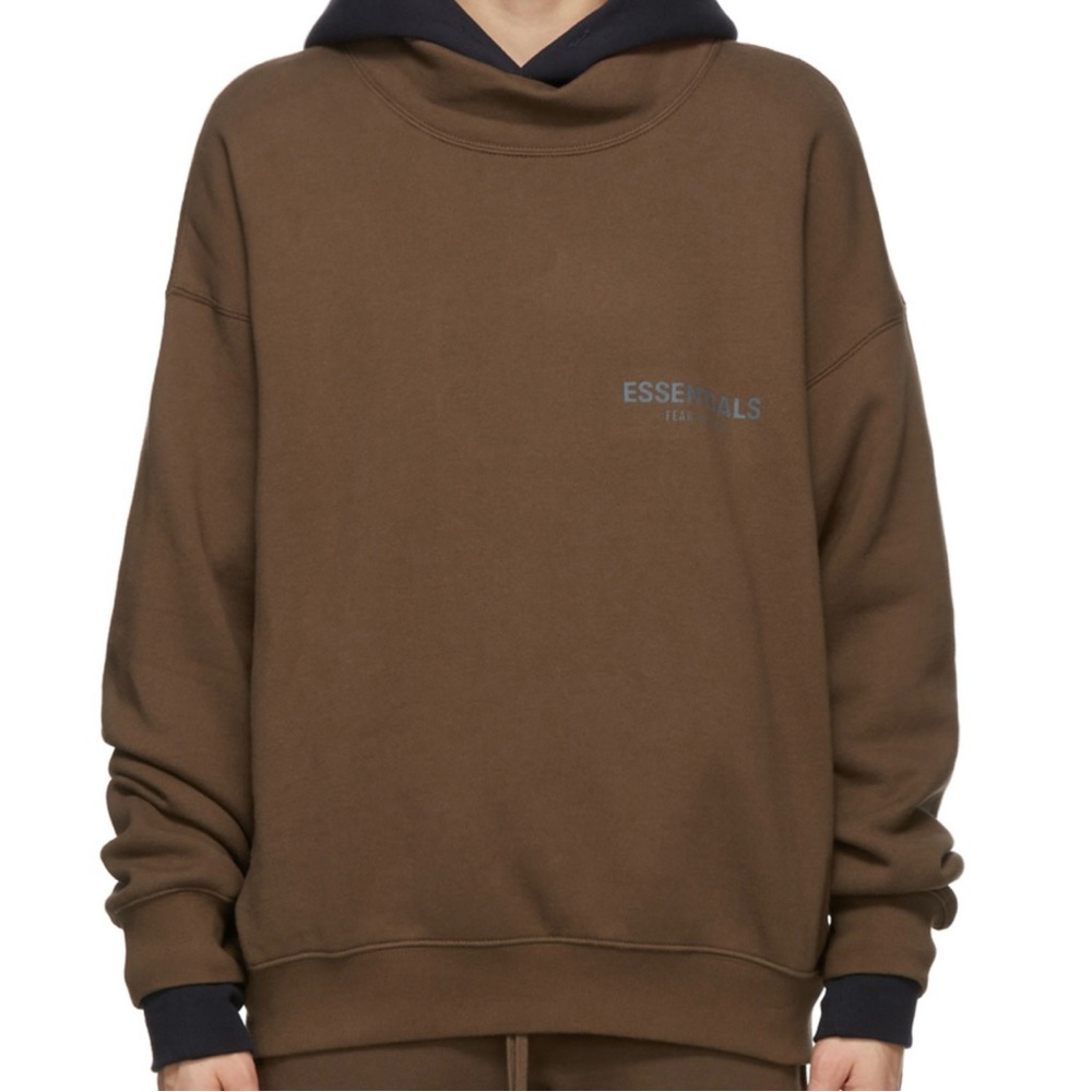 Essentials Fear of God Brown Mock Neck Sweatshirt